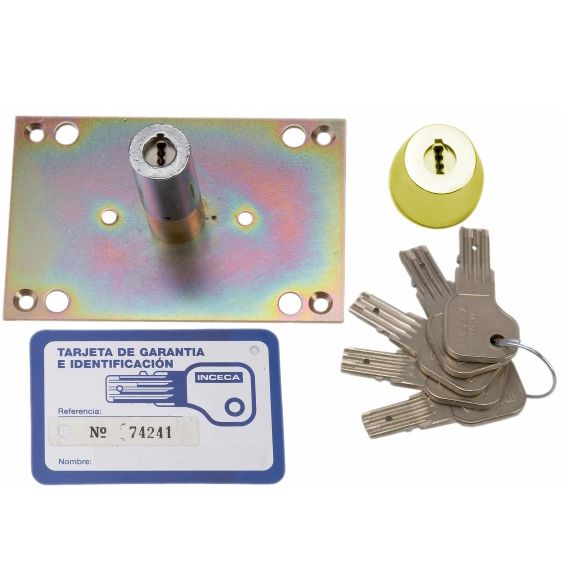 CILINDRO DOBLE LATON SIN PLACA