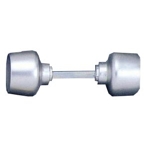 JUEGO POMO DOBLE GRIS