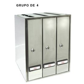 BUZON PRISMA TODO INOX G4